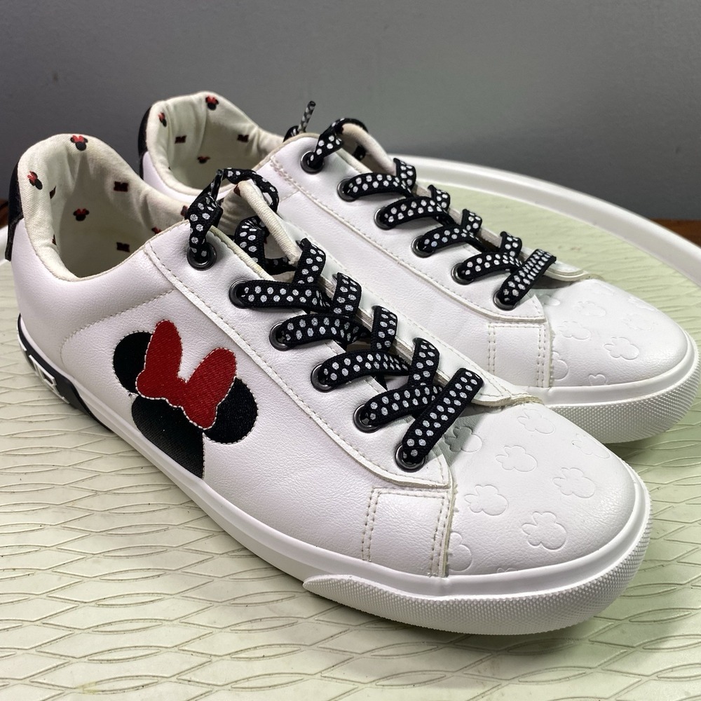 GroundUp Disney Minnie Mouse Womens Tennis Shoes Sneakers-White Sz. 9.5 US